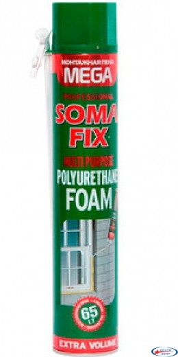 Пена монтажная  SOMA FIX MEGA 850 мл ручная всесезонная