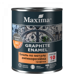 Емаль антикорозійна по металу 3в1, графітна Maxima сріблястий  0,75 кг
