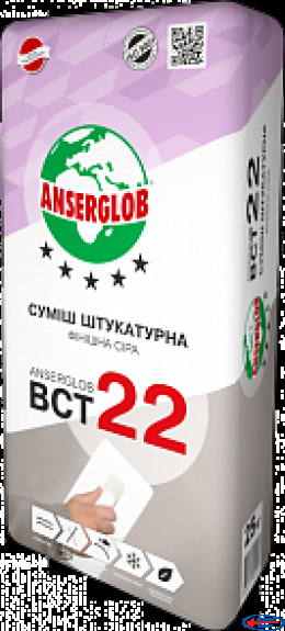 Смесь штукатурная финишная Anserglob ВСТ-22 25кг